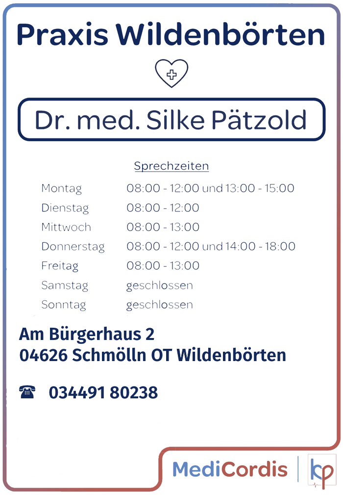 Arztpraxis Dr. med. Silke Pätzold, Wildenbörten, Am Bürgerhaus 2